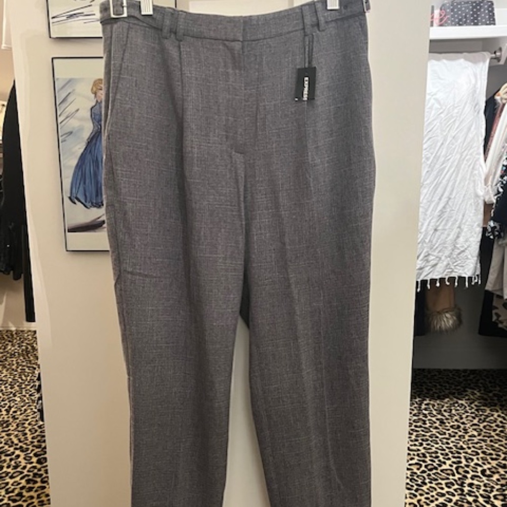 Express gray dress pants ankle/ high rise (10R) NWT!